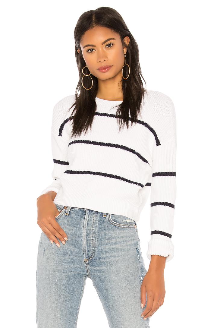 Racked Rib Stripe Sweater