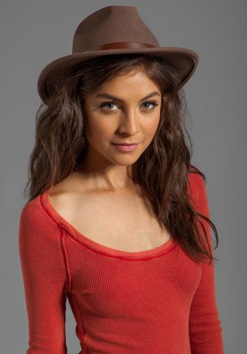 Brixton Messer Fedora In Brown