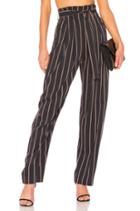 Belted Stripe Wide Leg Pant