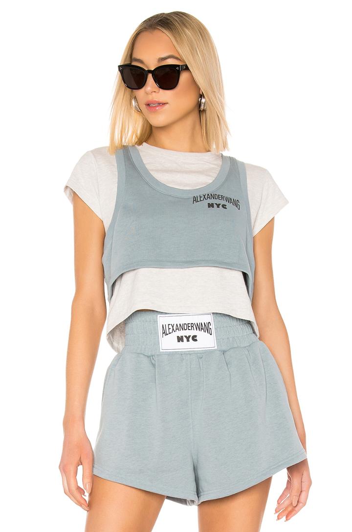 Lightweight Terry Bi Layer Crop Top
