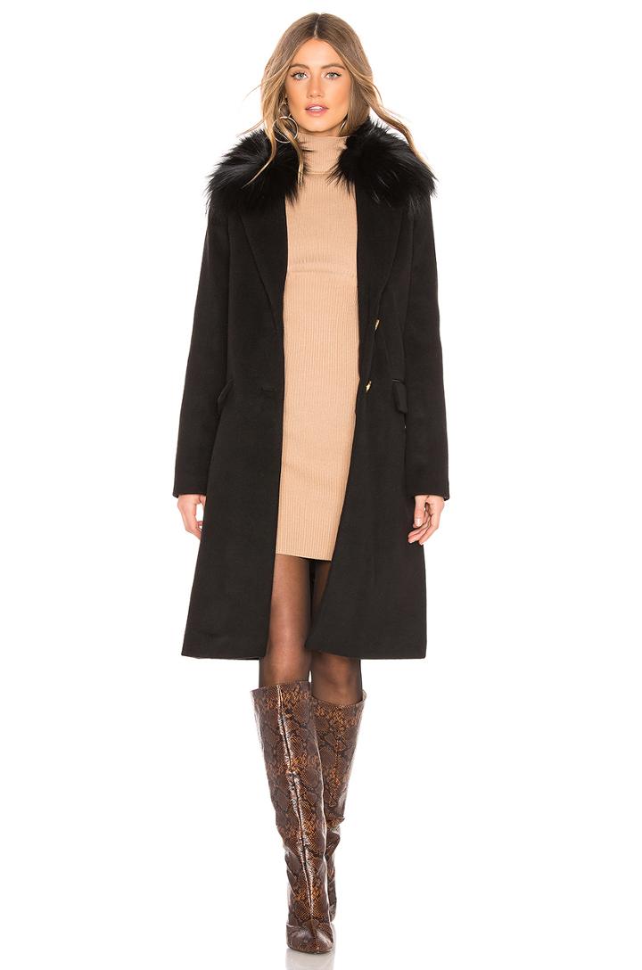 Henrita Coat With Fur Trim