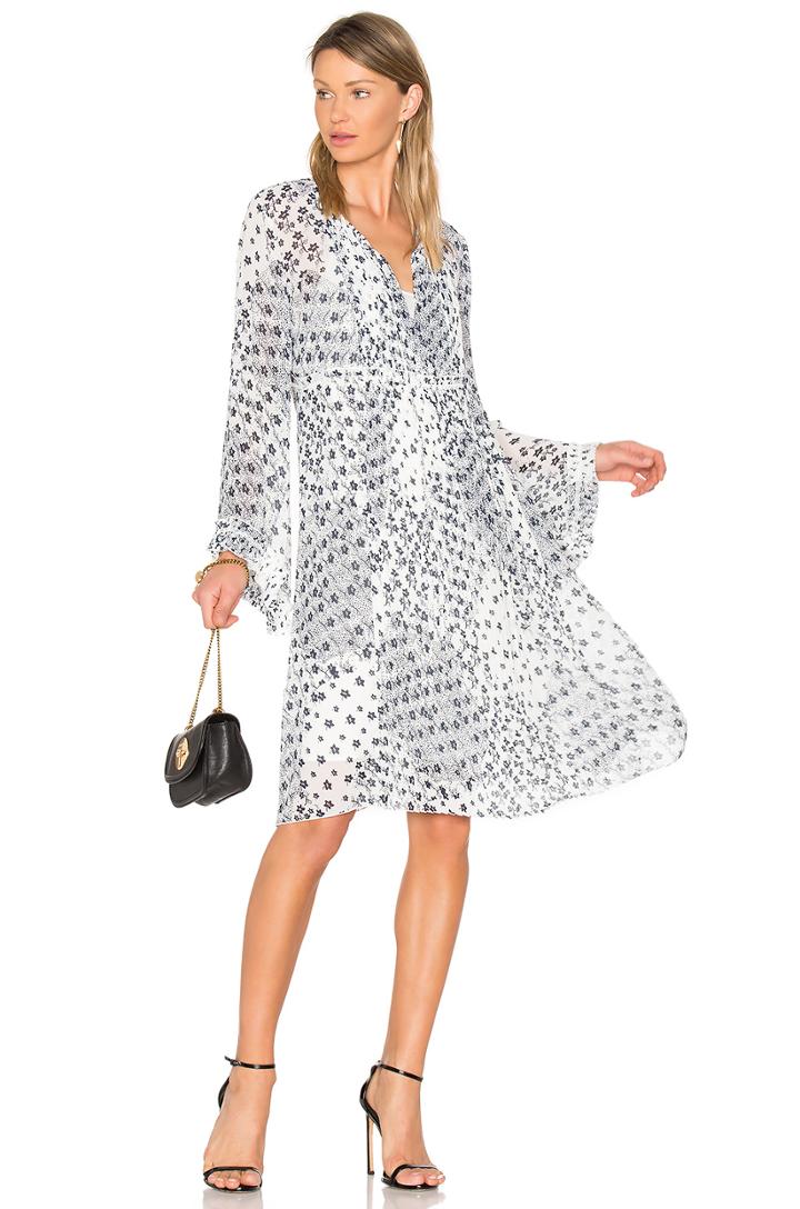 Long Sleeve Floral Mini Dress