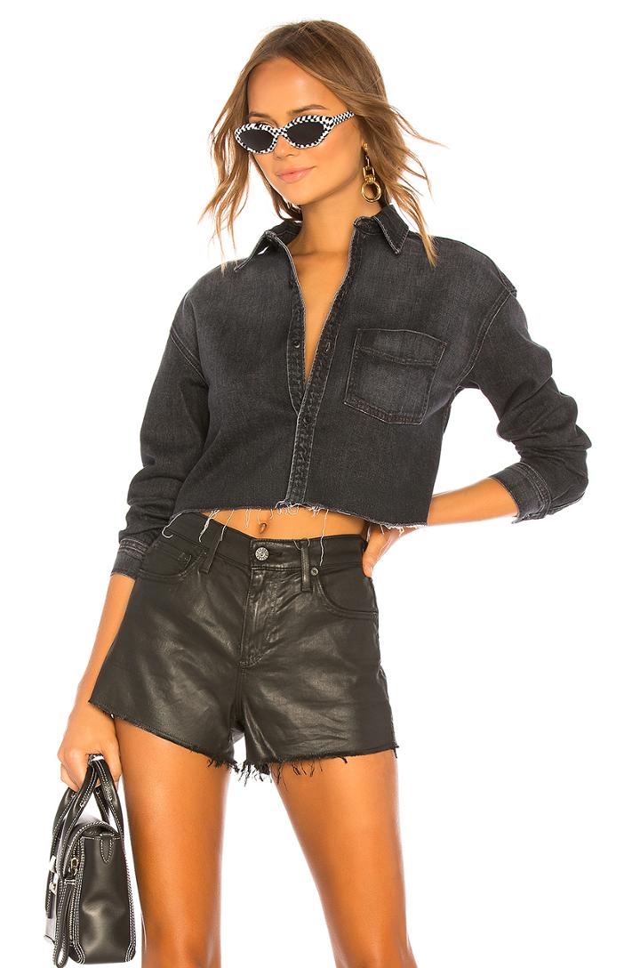 Christy Crop Cut Off Shirt
