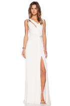 Draped Cowl Back Gown