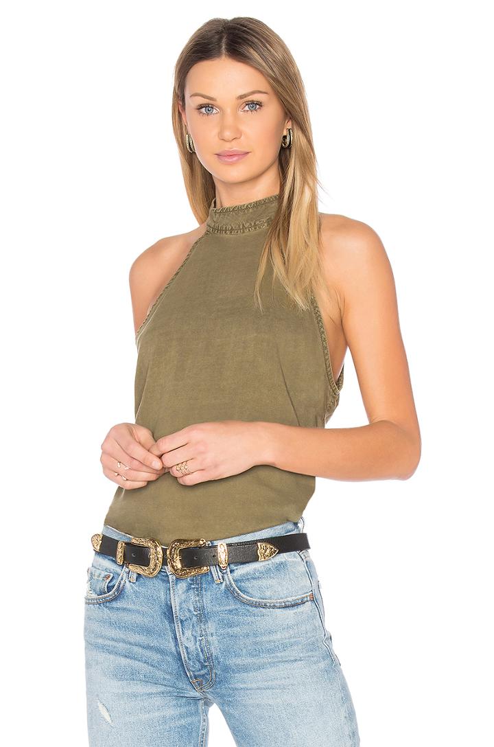 Button Back Halter