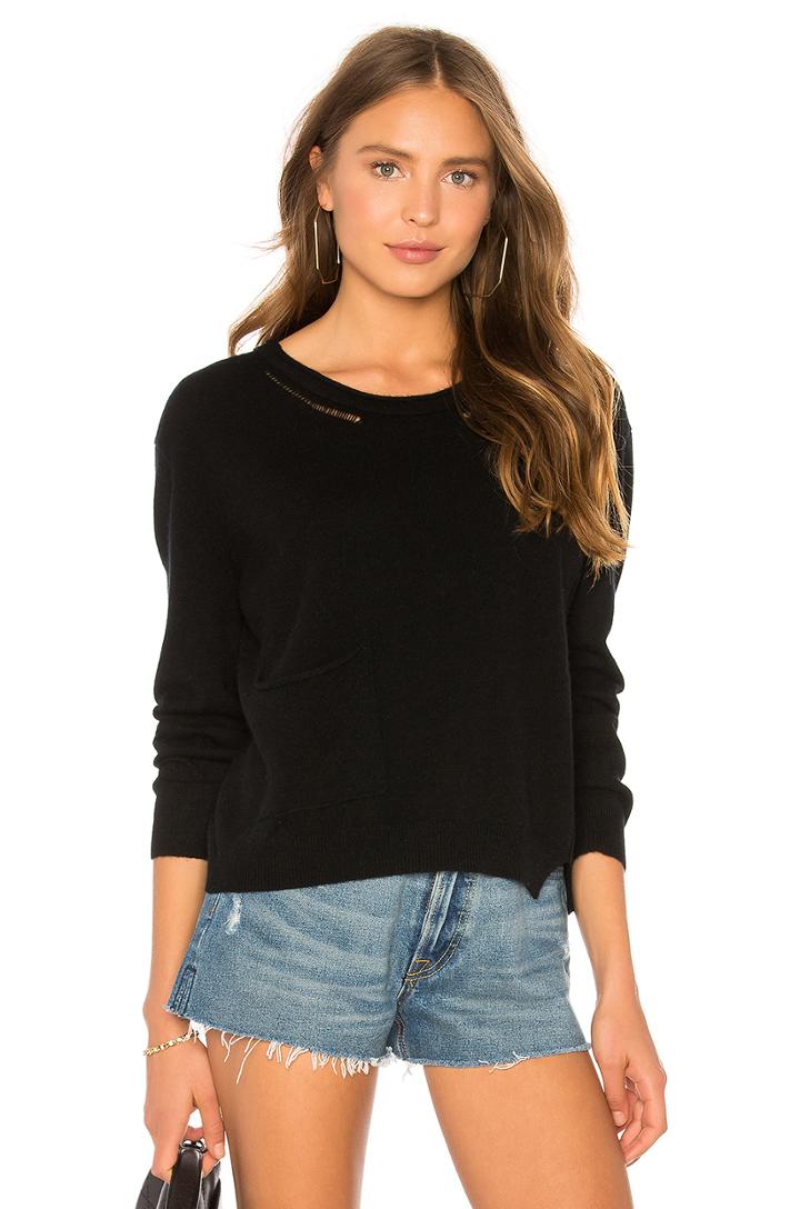 Crew Neck Pullover With Pocket