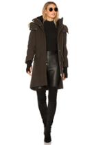 Karine Coyote Fur Trimmed Wool Coat