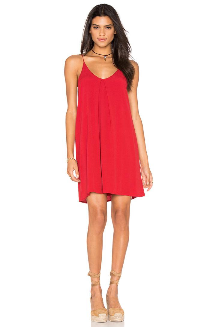 Inverted Pleat Solid Dress