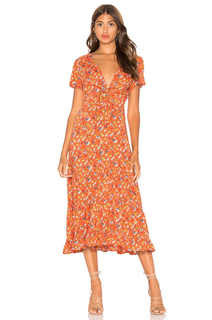 Agnes Fleur Midi Dress