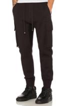 Curved Leg Cargo Track Pant