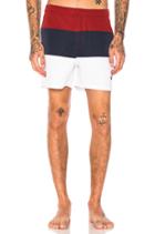 Striped Panel Swim Shorts