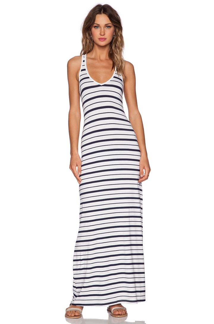 Variegated V Maxi Dress