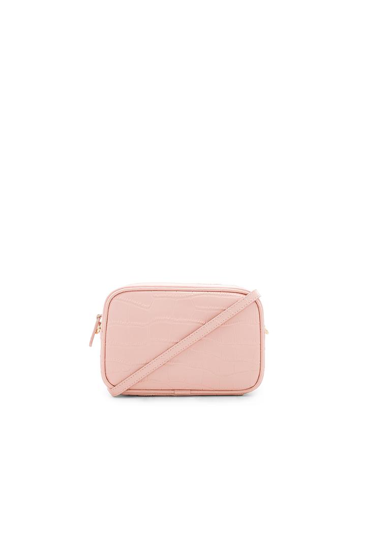 Mock Croc Mini Crossbody Bag