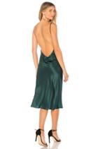 Charmeuse Cowl Midi Slip Dress