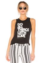 Do All With Love Burnout Studio Tank