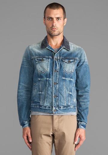 Scotch & Soda Trucker Denim Jacket In Blue