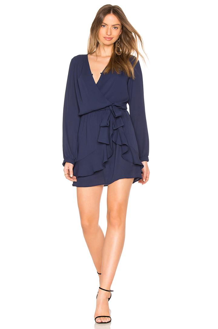 Ruffle Wrap Dress