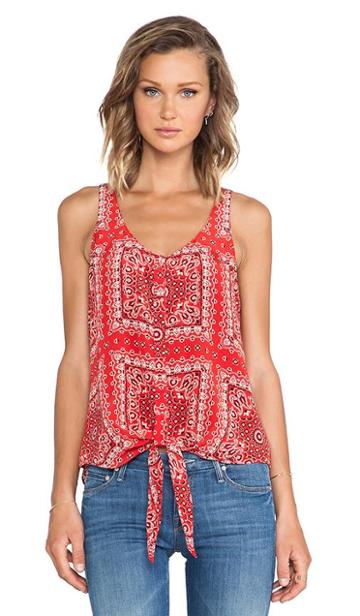 Rory Beca Tino Tank In Red