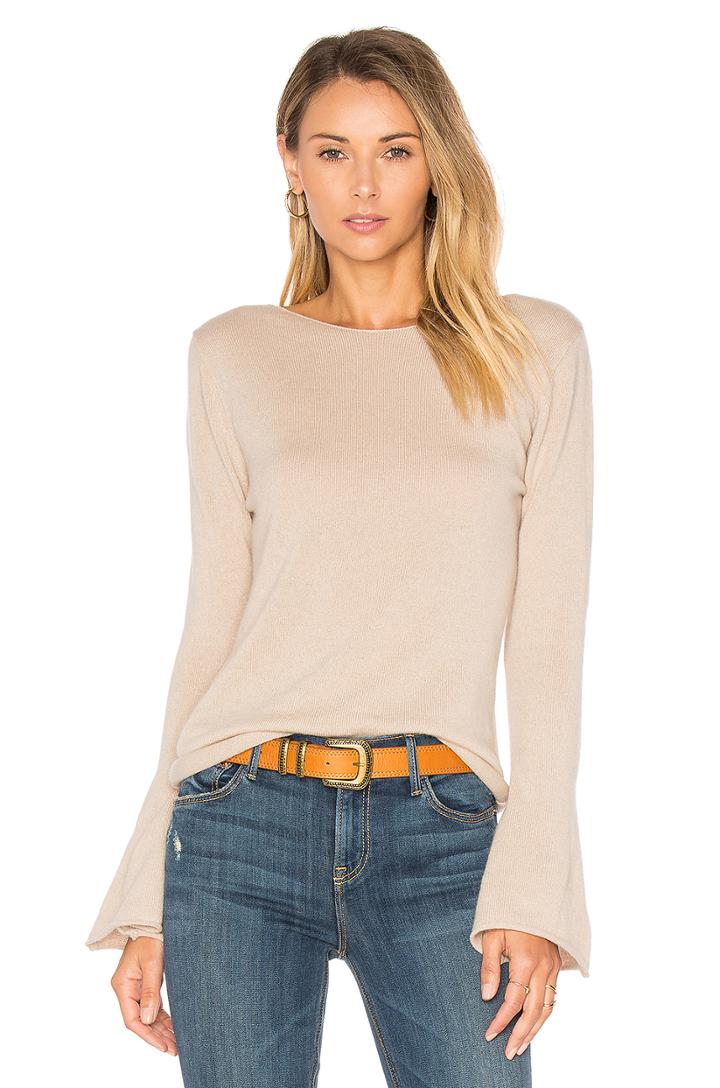 Vienna Cashmere Bell Sleeve Sweater
