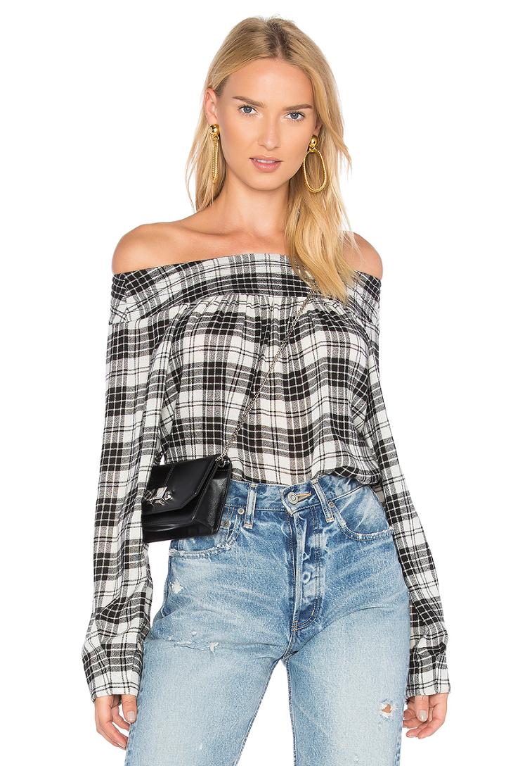 Amelie Plaid Top