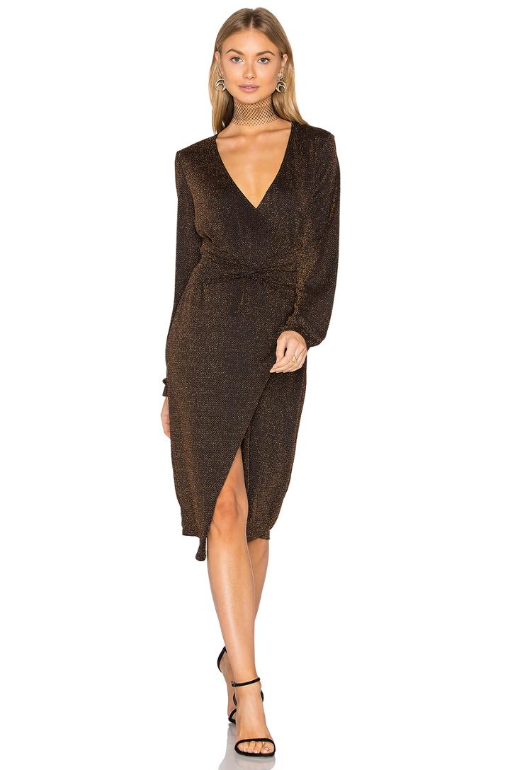 Hustle Metallic Knot Dress