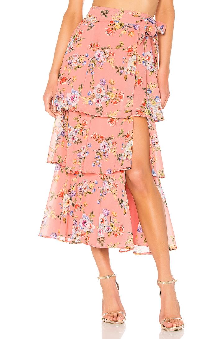 X Revolve Sabine Wrap Skirt