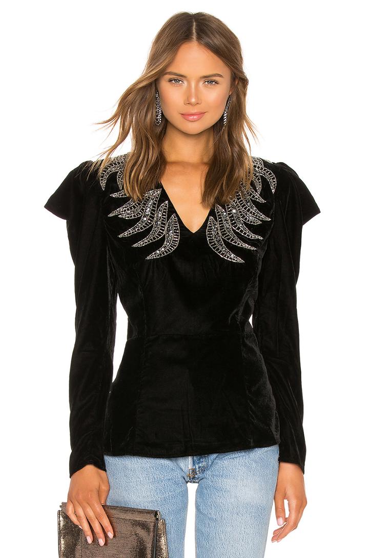 Lynee Velvet Top