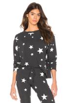 Star Print Cut Off Sweater