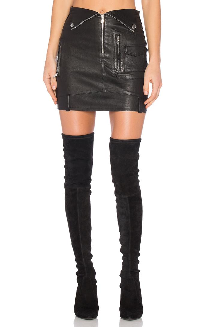 Gisele Leather Skirt