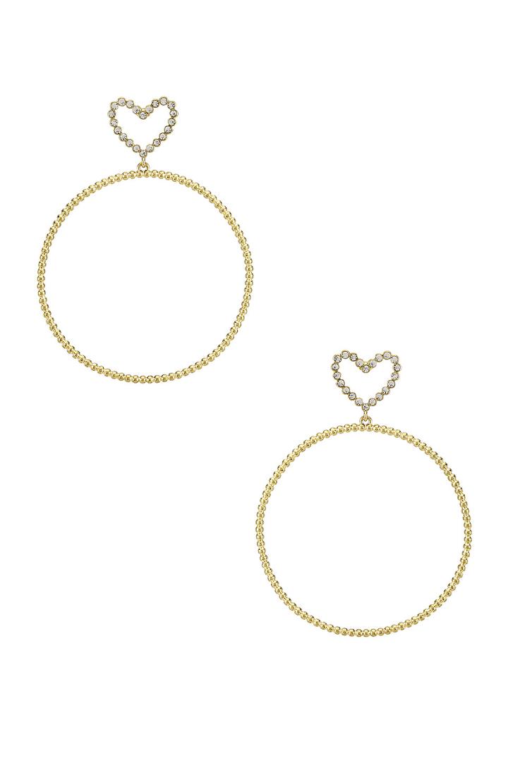 The Dotted Heart Hoop Earrings