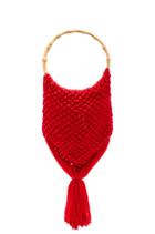 Macrame Bag With Bamboo Handle