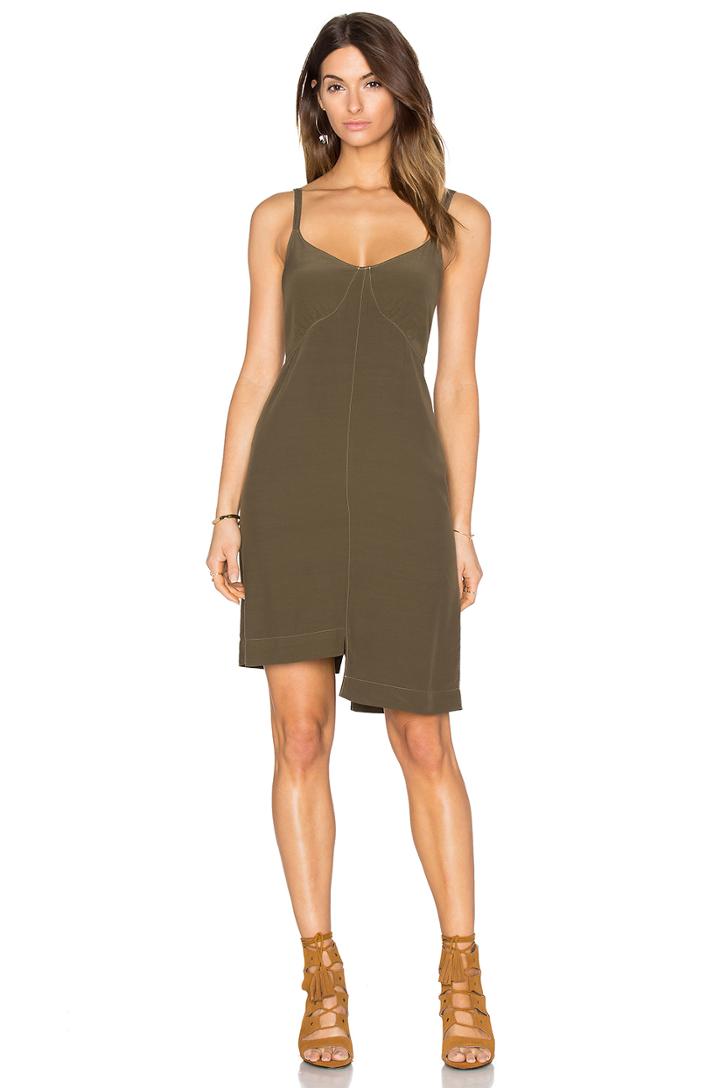 Slub Shifted A Line Dress