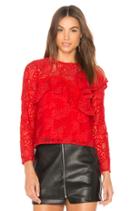 Mae Ruffled Lace Blouse