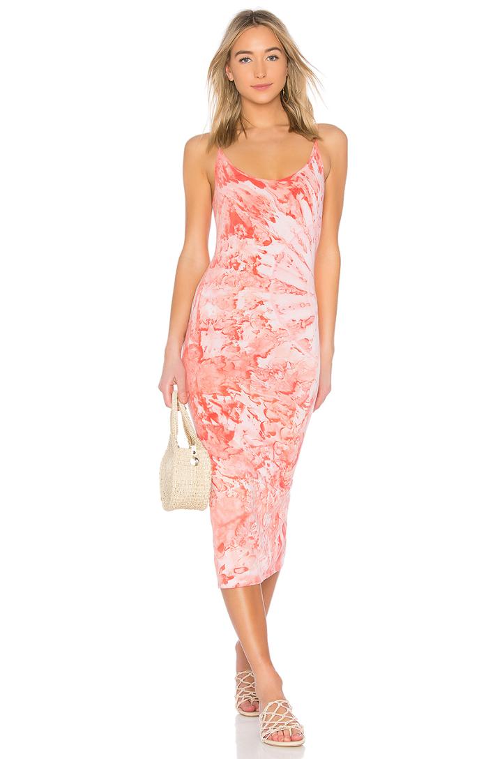 Pima Stretch Jersey Back Slit Dress