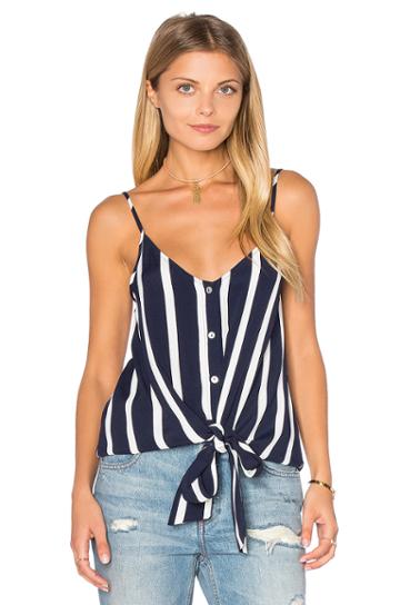 Knotted Button Front Tank