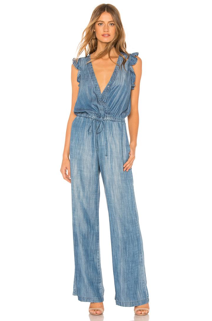 Ruffle Wide Leg Jumpsuit