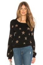 Gold Star Intarsia Pullover Sweater