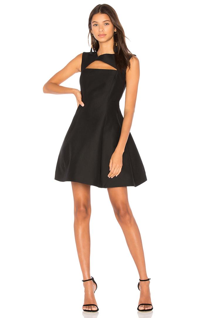 Asymmetrical V Neck Dress