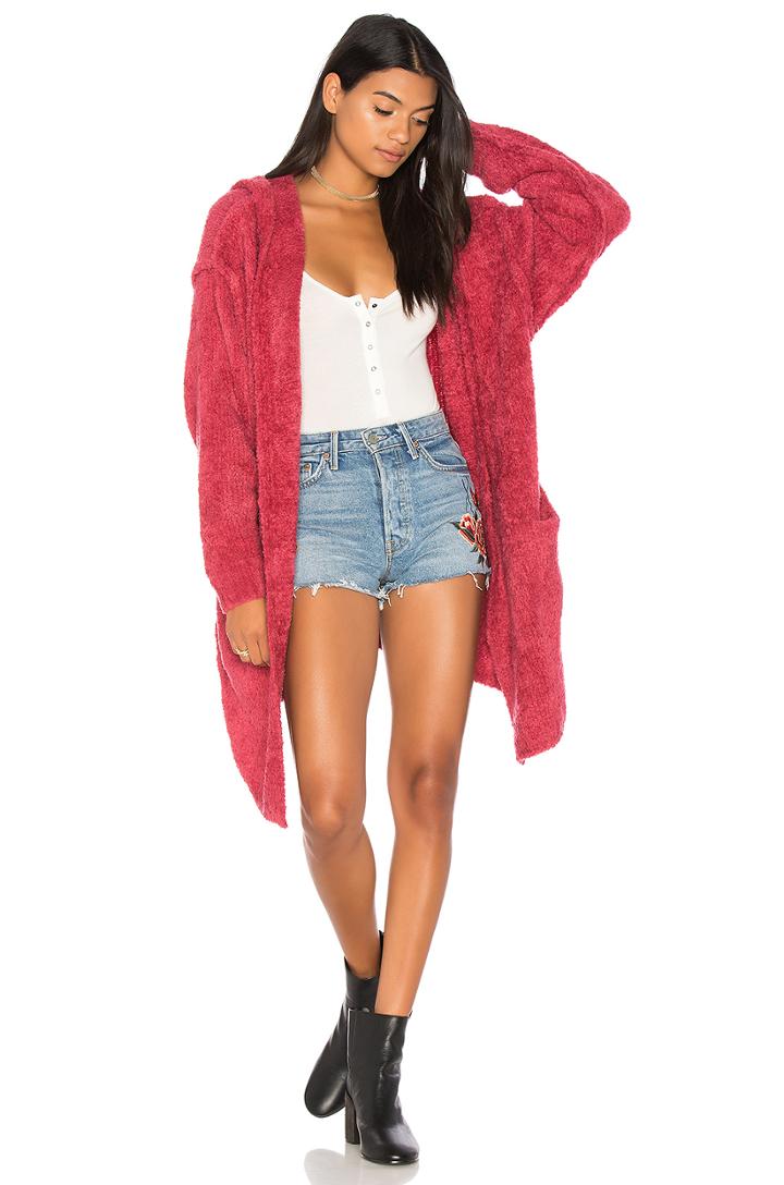 Half Moon Chenille Cardi