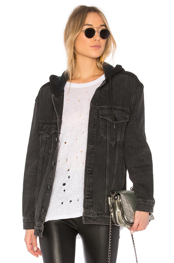 Daze Denim Jacket With Hoodie