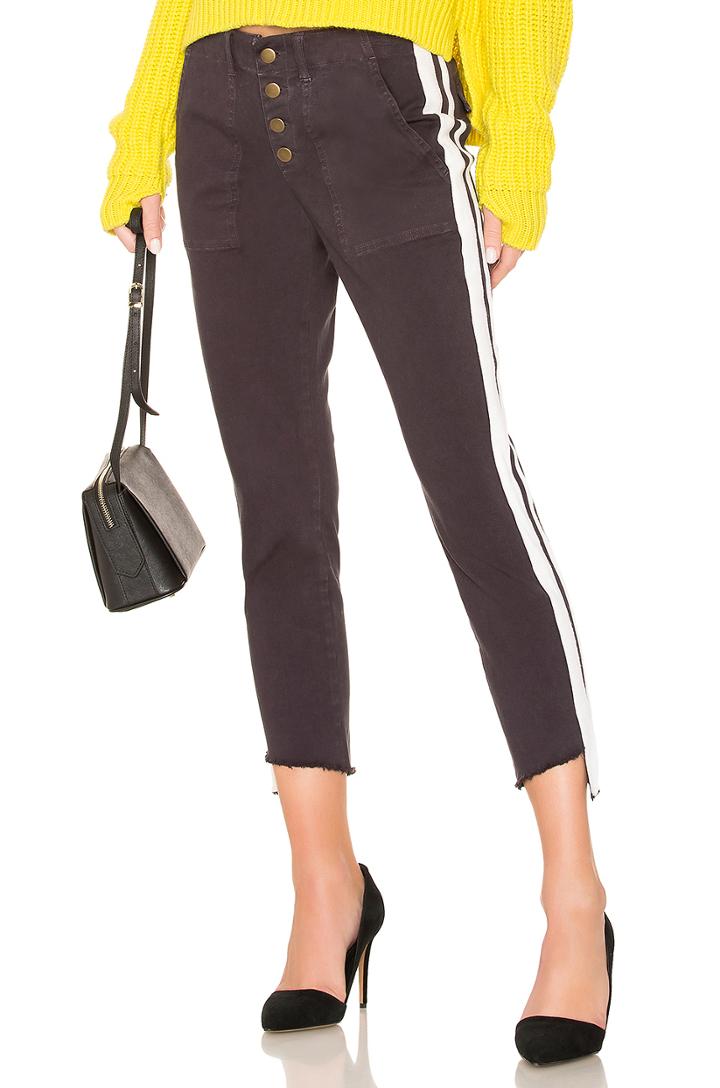 Double Stripe Step Hem Pant