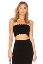 Pointed Scallop Strapless Top