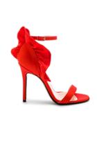 Ruched Heeled Sandal