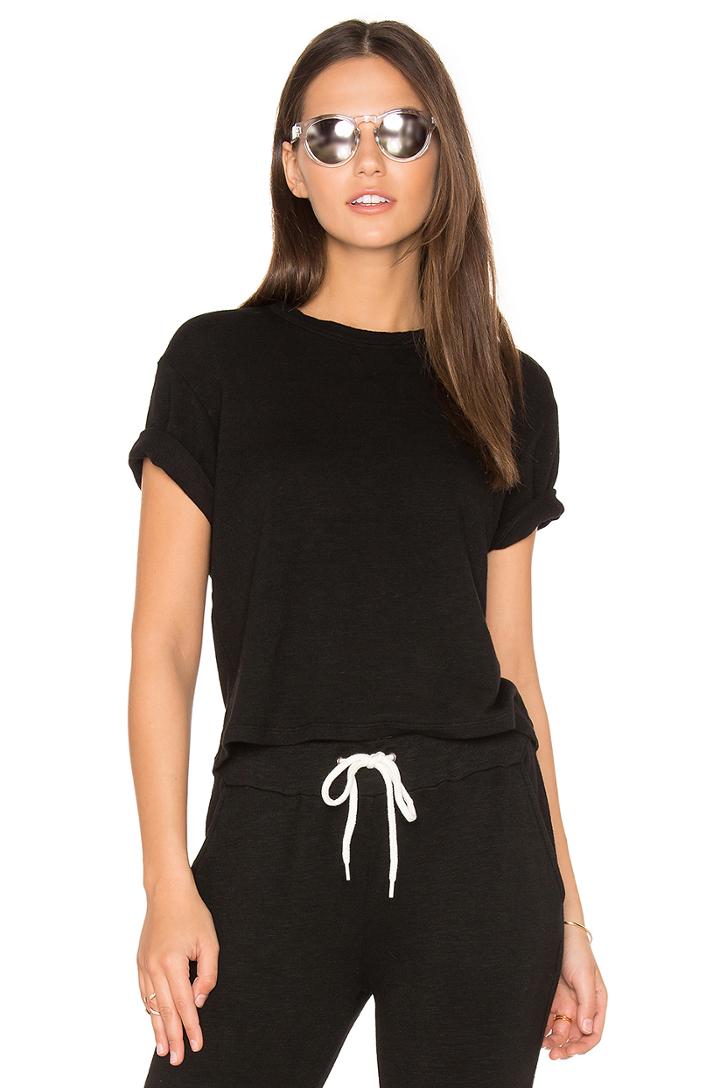 Cut Off Crew Neck Sweatshirt