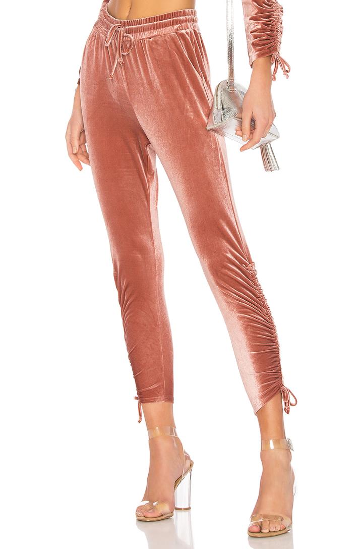 Behati Ruched Velour Jogger