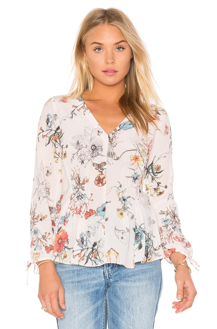 Long Sleeve Meadow Floral Top