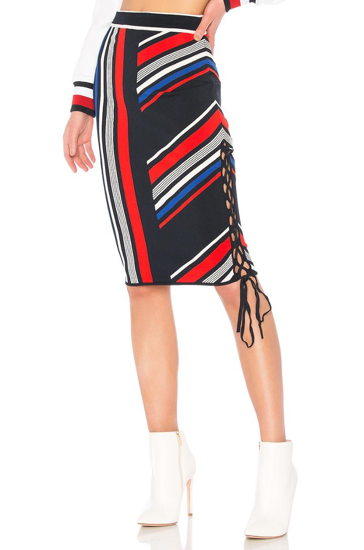 Tommy X Gigi Gigi Hadid Intarsia Skirt