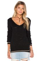 Reversible Double Layer V Neck Sweater