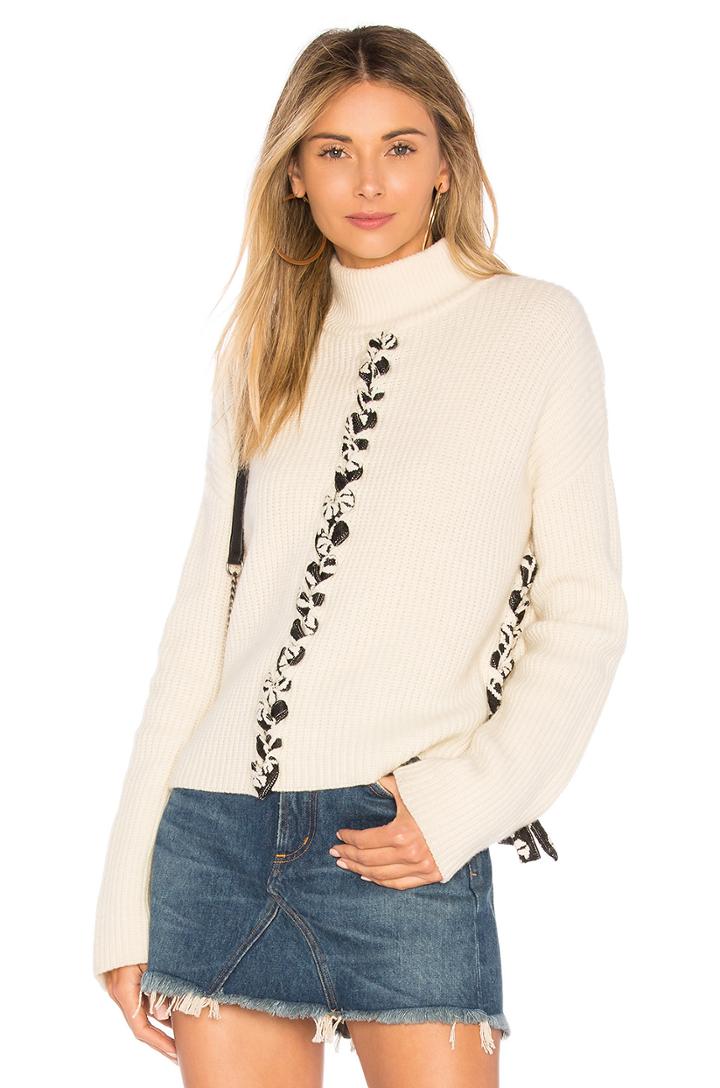 Mughal Lace Up Sweater