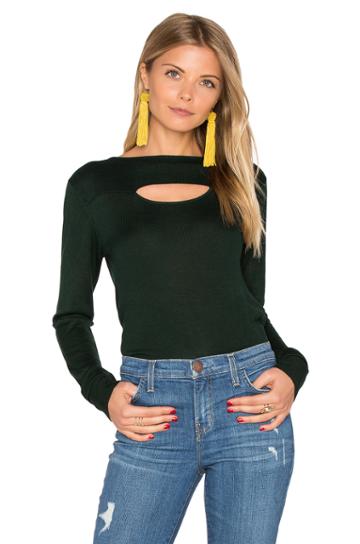 Long Sleeve Front Cut Out Sweater